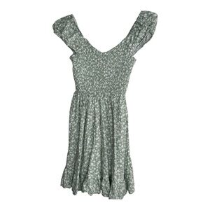Passport Green Floral Mini Dress